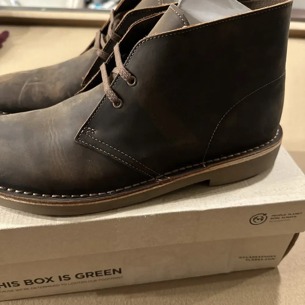 Clarks Men's Bushacre 2 Chukka Boot Beeswax 11.5 wide 82286